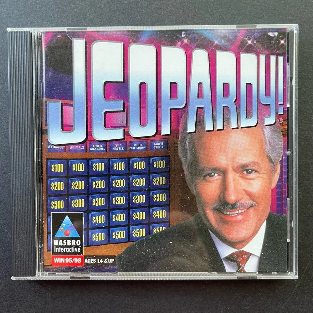 Vintage Jeopardy CD-Rom PC Game Windows 95/98 - Alex Trebek